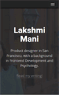 Mobile Screenshot of lakshmi-mani.com