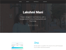 Tablet Screenshot of lakshmi-mani.com